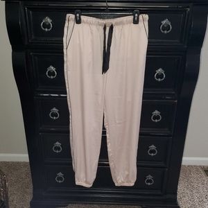 NWOT VS Pale Pink Satin Jogger Sleep Pant